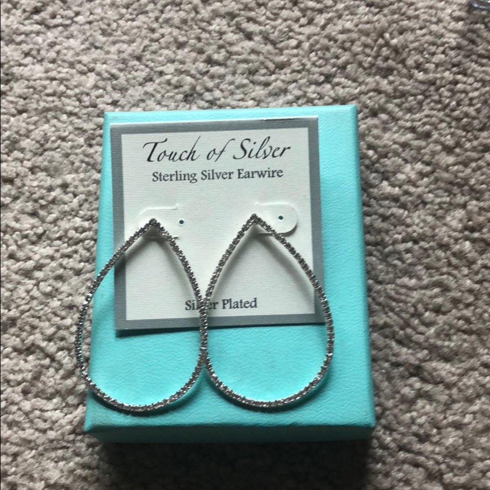 Silver earrings